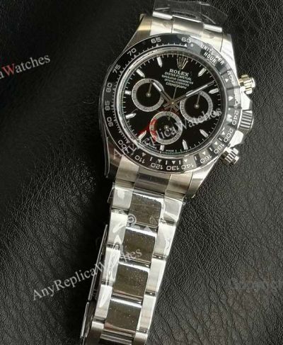 VS Rolex Daytona Black Face 40mm Cal.4131 Movement Black Ceramic Bezel/Face Chromalight Watch